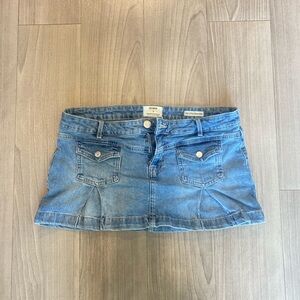 Women Blue Denim Mini Skirt
